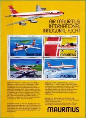 Maurício - Companhia aérea de Maurício - 1977 - Bloco