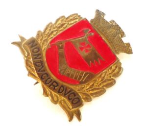 Pin Metal Esmaltado Brasão da Cidade de São Paulo - Anos 60
