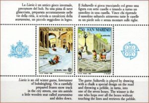 São Marinho - Europa - Jogos infantis - 1989 - Bloco