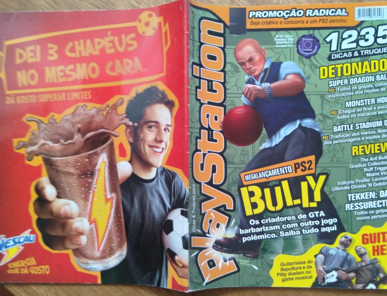 | Casa do Colecionador 27G revista Playstation Dicas e truques 92 / Bully Dragon Ball Z Tekken.
