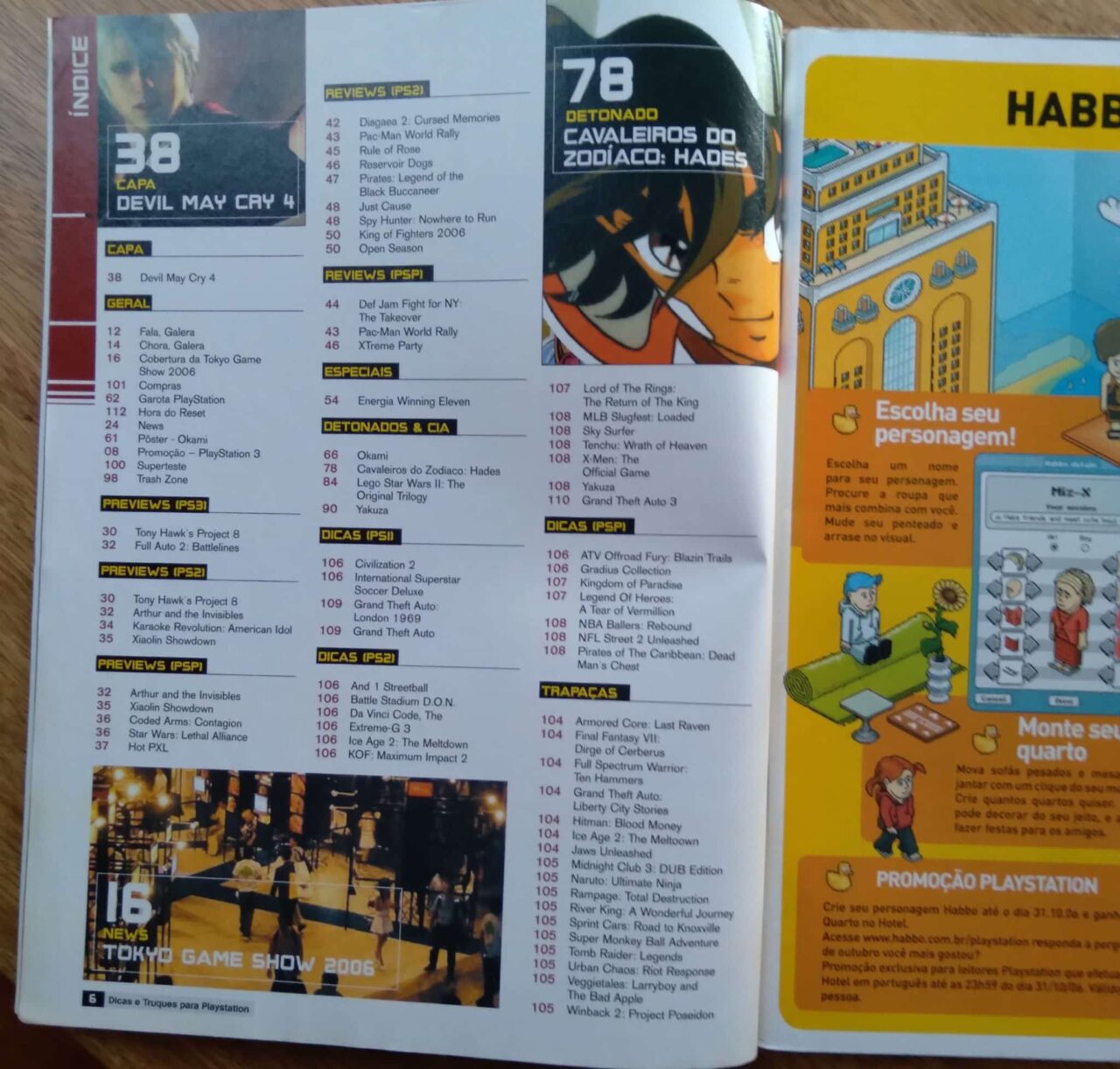 | Casa do Colecionador 27G Revista Playstation Dicas e truques 93 / Devil May Cry Cavaleiros do Zodíaco Okami.
