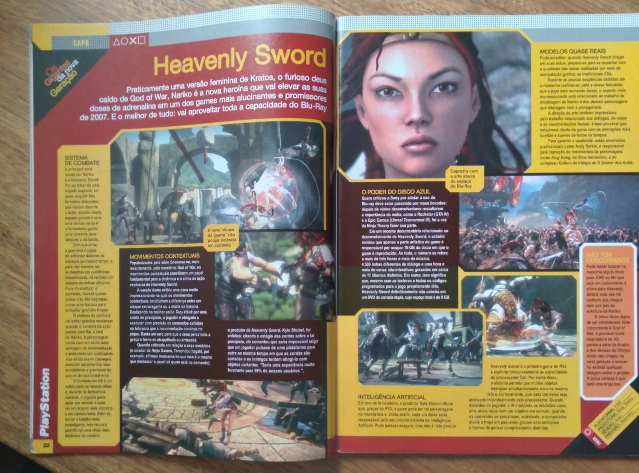 | Casa do Colecionador 28G Revista Playstation Dicas e truques 104 / Heavenly sword. Contém pôster e 4 detonados.