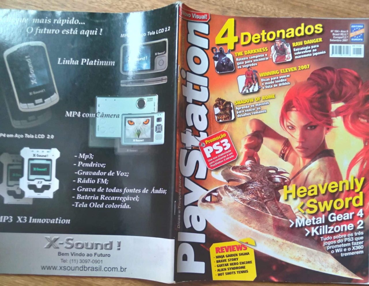 | Casa do Colecionador 28G Revista Playstation Dicas e truques 104 / Heavenly sword. Contém pôster e 4 detonados.