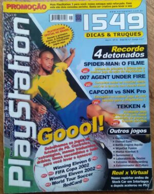 28G revista Playstation Dicas e truques 41 / detona Spiderman 007 Capcom e Tekken 4.