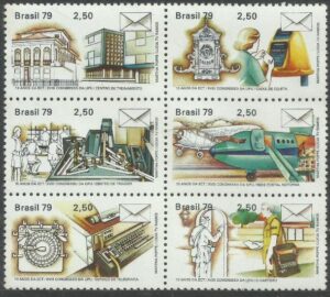 6 A - Filatelia - Selo 10º Aniversário ECT e 18ª Congresso UPU - 1979 - Novo - Selos Postais