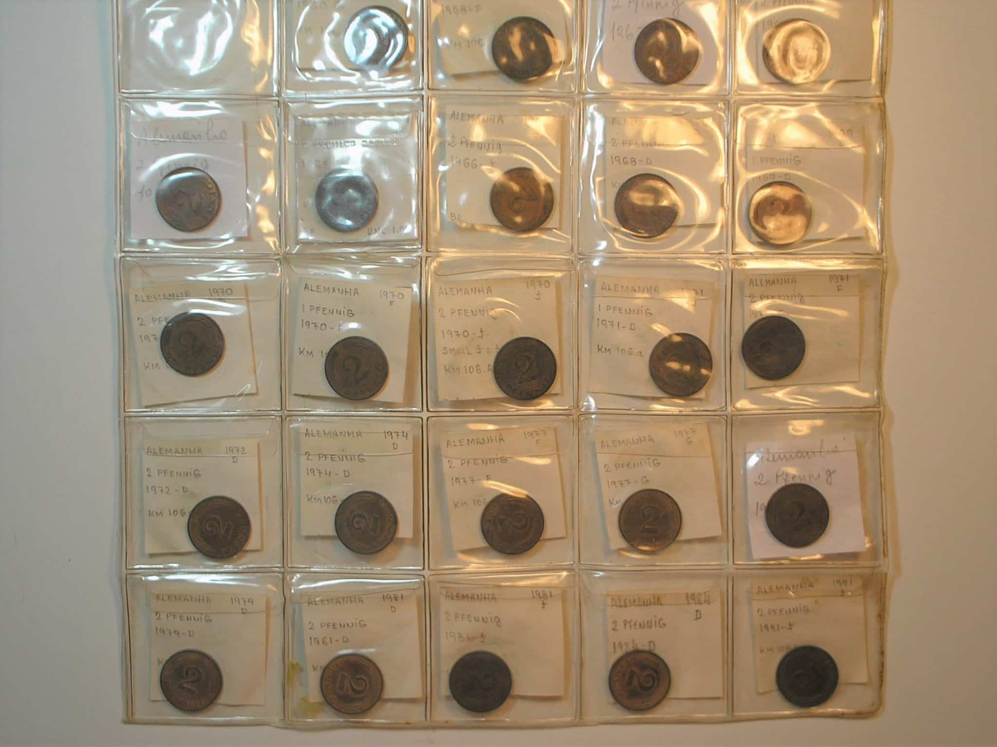 | Casa do Colecionador Alemanha Colecao 2 Pfennig 24 Moedas Datas Na Descricao M400 2