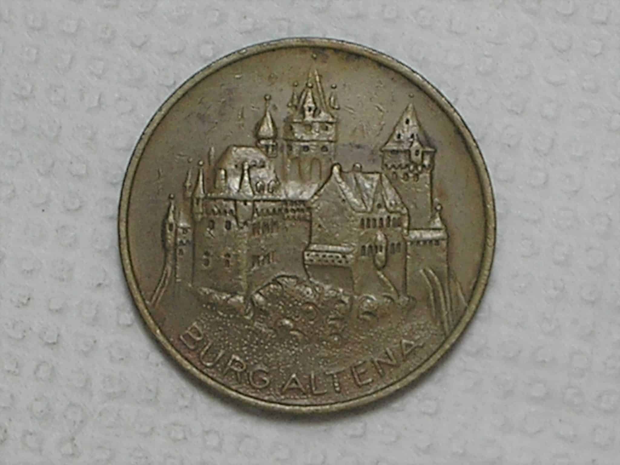 | Casa do Colecionador Alemanha Medalha Particular Vdm Vereinigte Deutsche Metallwerke Ac Burg Altena Bz 26mm Box32 2