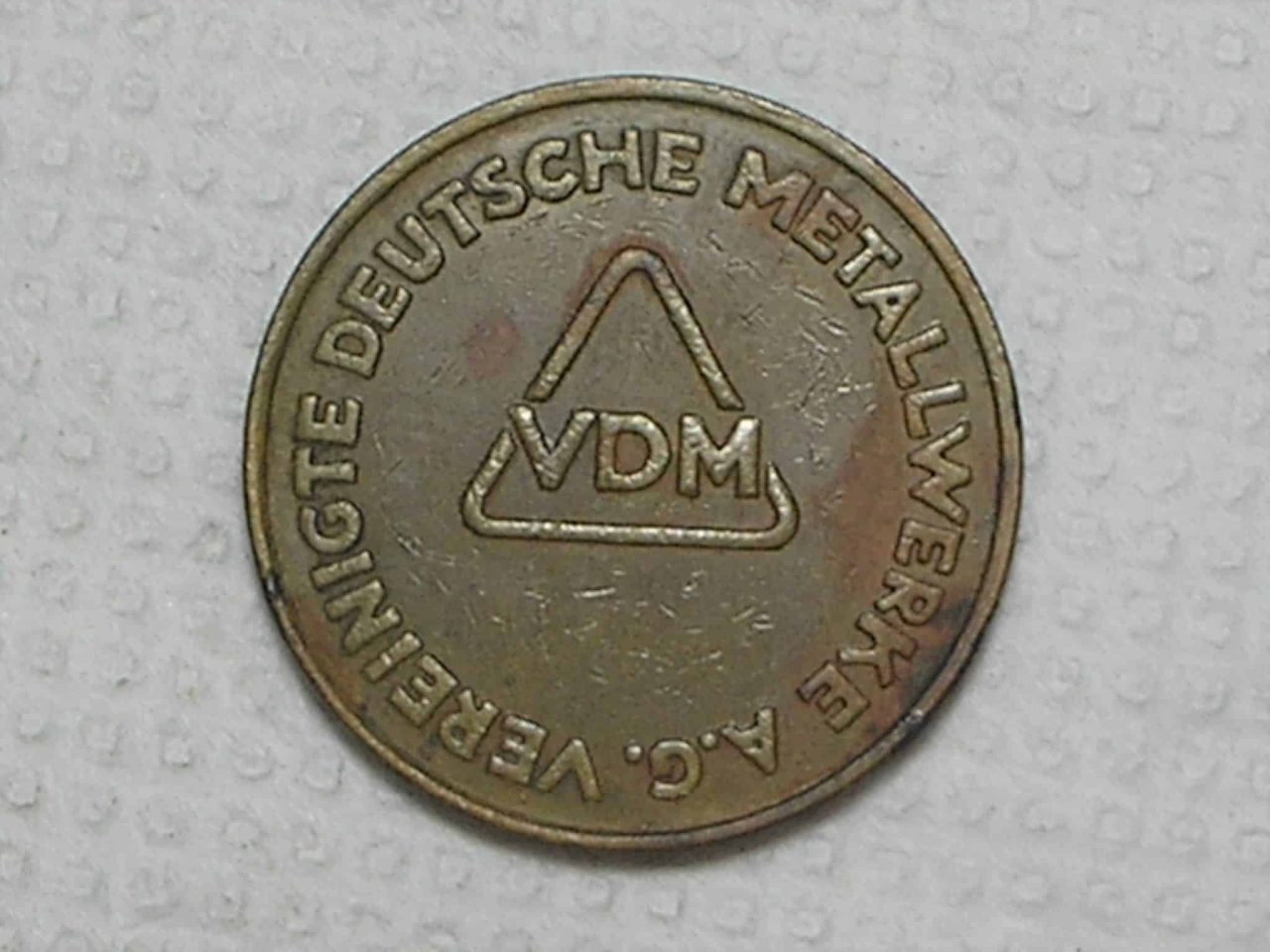 | Casa do Colecionador Alemanha Medalha Particular Vdm Vereinigte Deutsche Metallwerke Ac Burg Altena Bz 26mm Box32