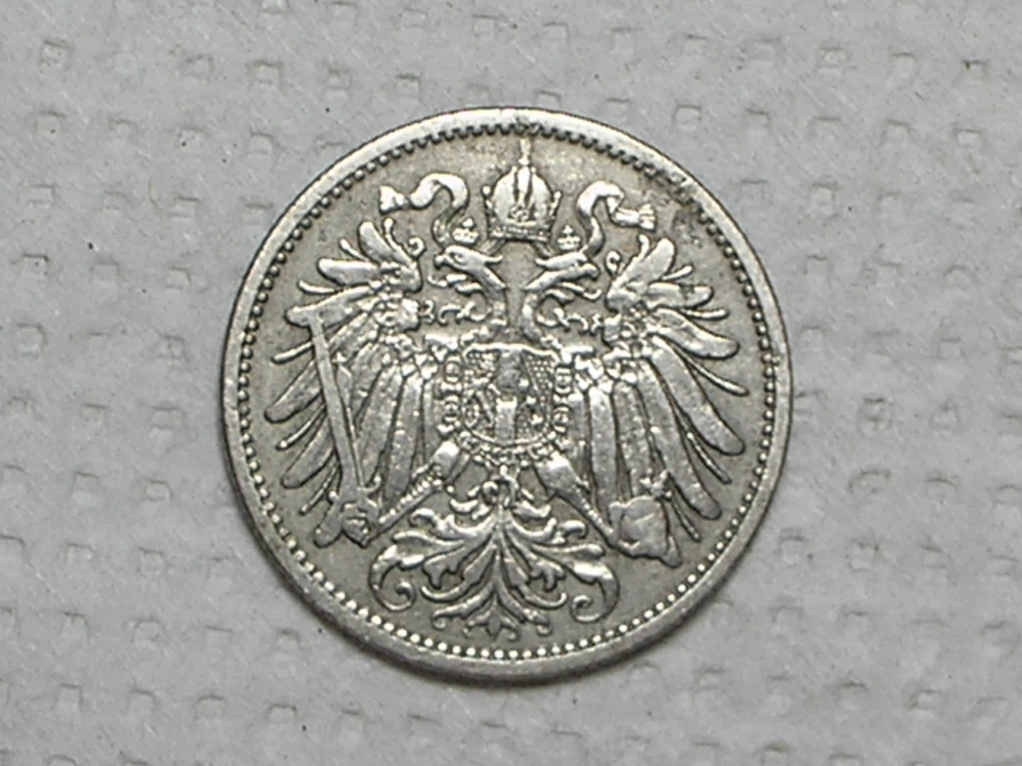 | Casa do Colecionador Austria) 20 Heller - 1894 / Ni / box39