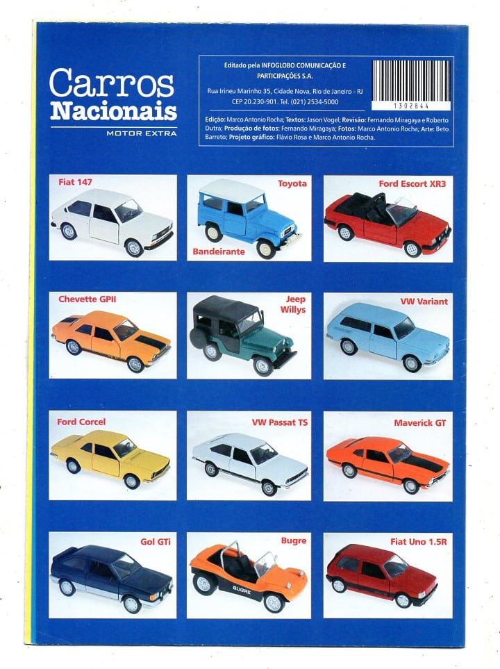 | Casa do Colecionador Fascículo Carros Nacionais Fiat Uno 1.5R - Jornal Extra RJ - 2012
