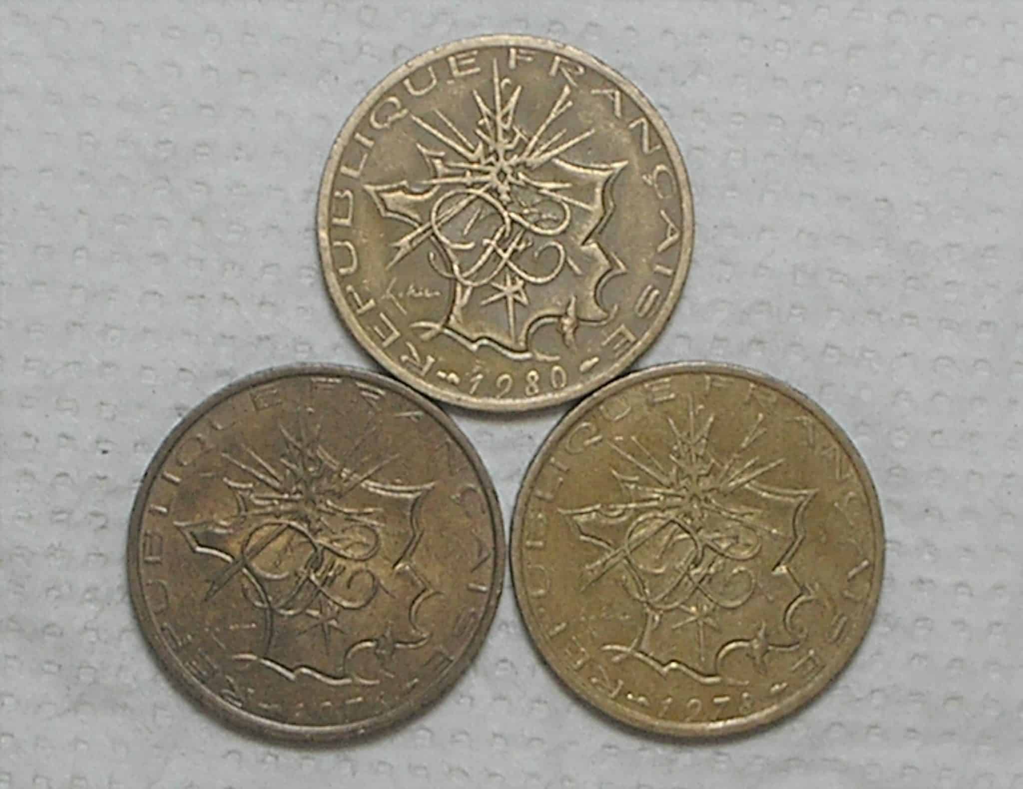| Casa do Colecionador França) 10 Francs - 1976/1978/1980 / Ni/Brass / box40.1
