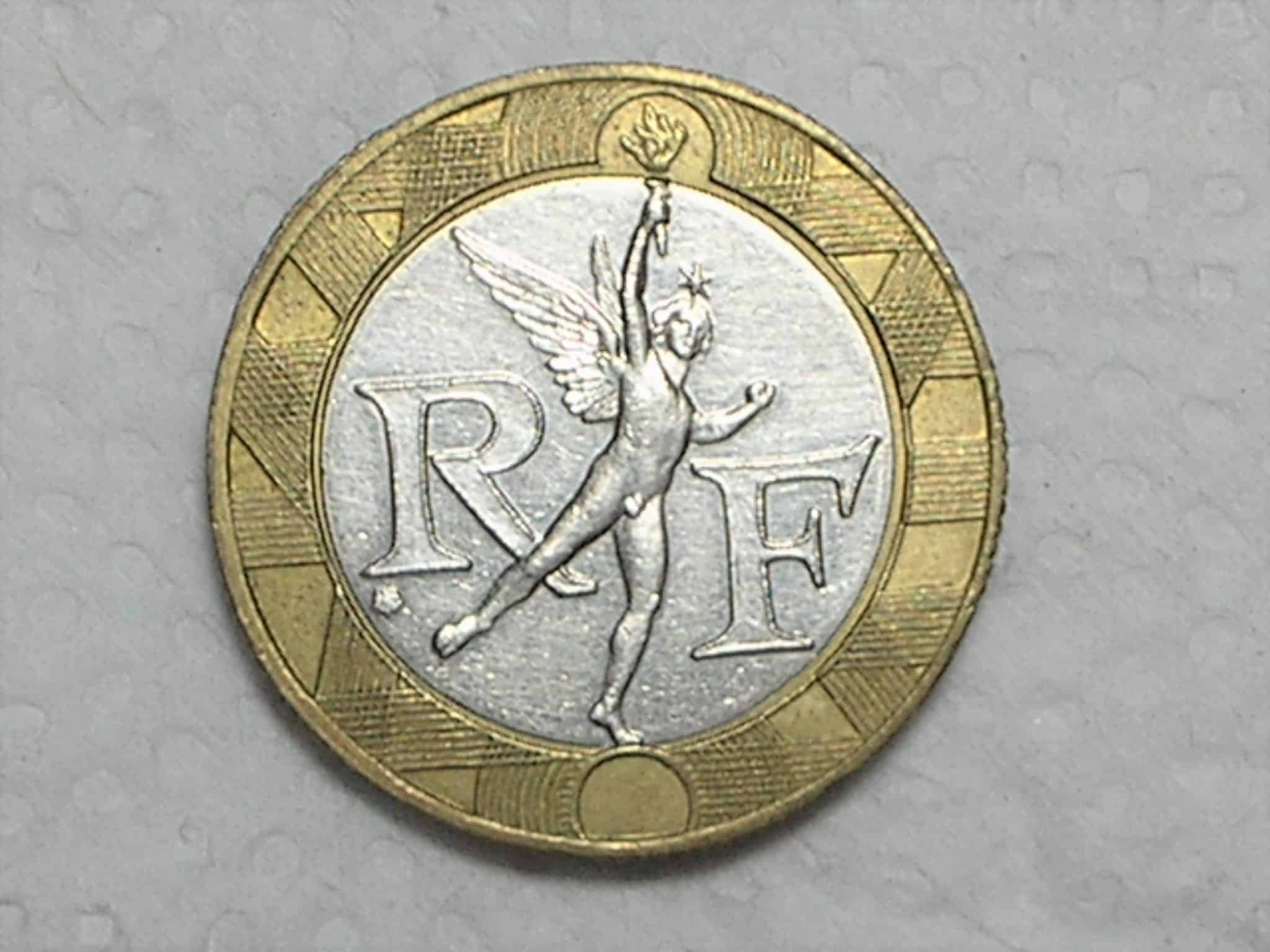 | Casa do Colecionador França) 10 Francs - 1988 / Bimetal / Flor de cunho / box35