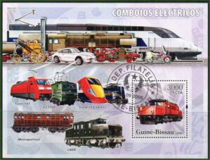 Guiné Bissau - Comboios Elétricos - 2006 - Bloco