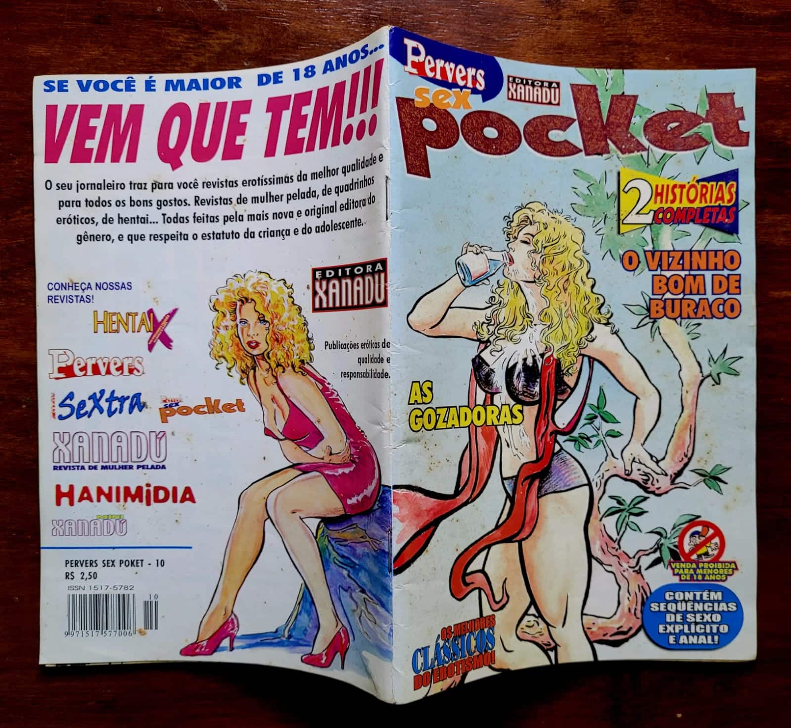 | Casa do Colecionador Pervers Sex Pocket Nº 10 (Editora Xanadu) Quadrinhos Eróticos
