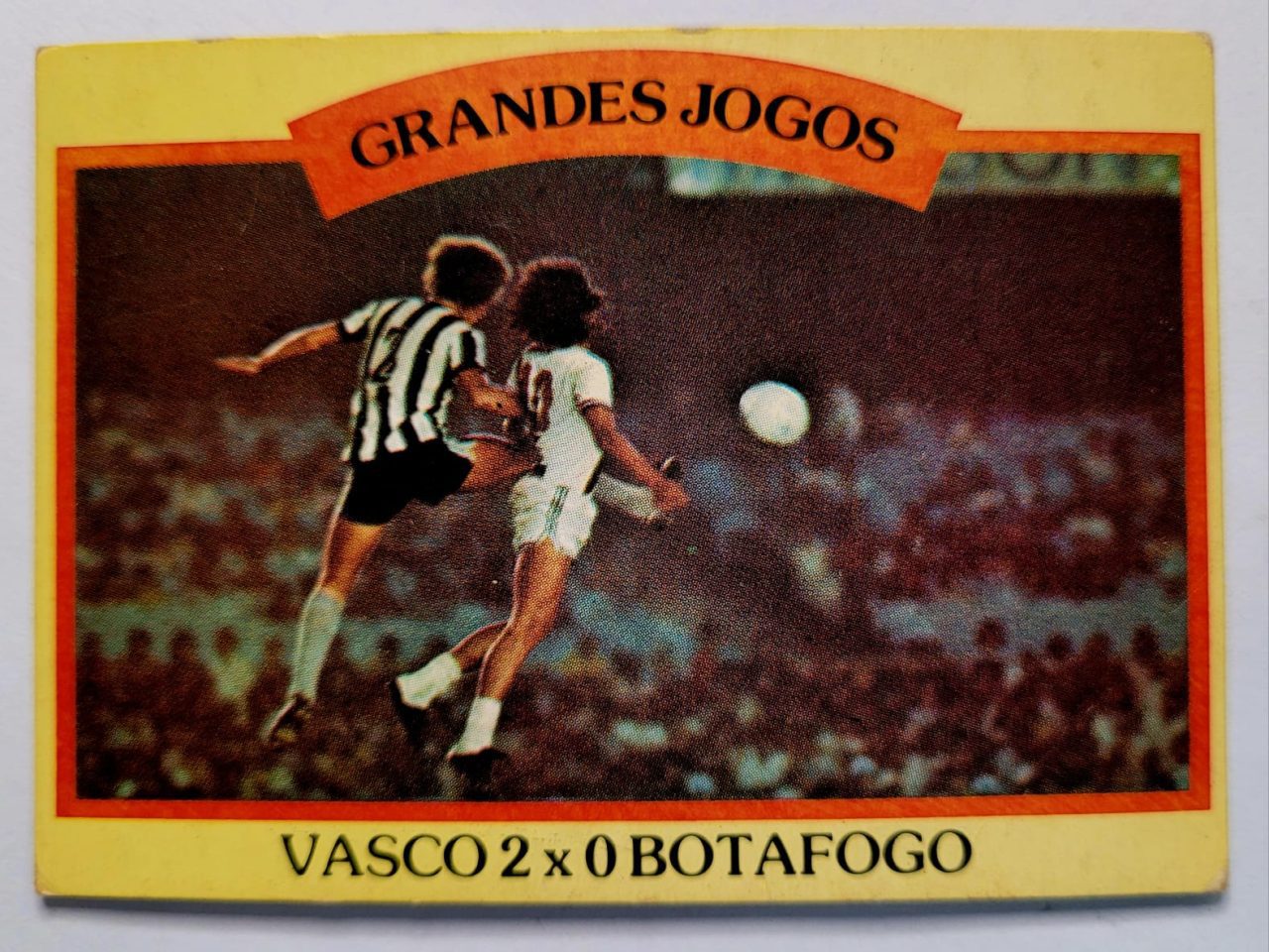 | Casa do Colecionador Ping Pong Futebol Cards - Grandes Jogos Nº 34-B (Vasco 2 X 0 Botafogo)