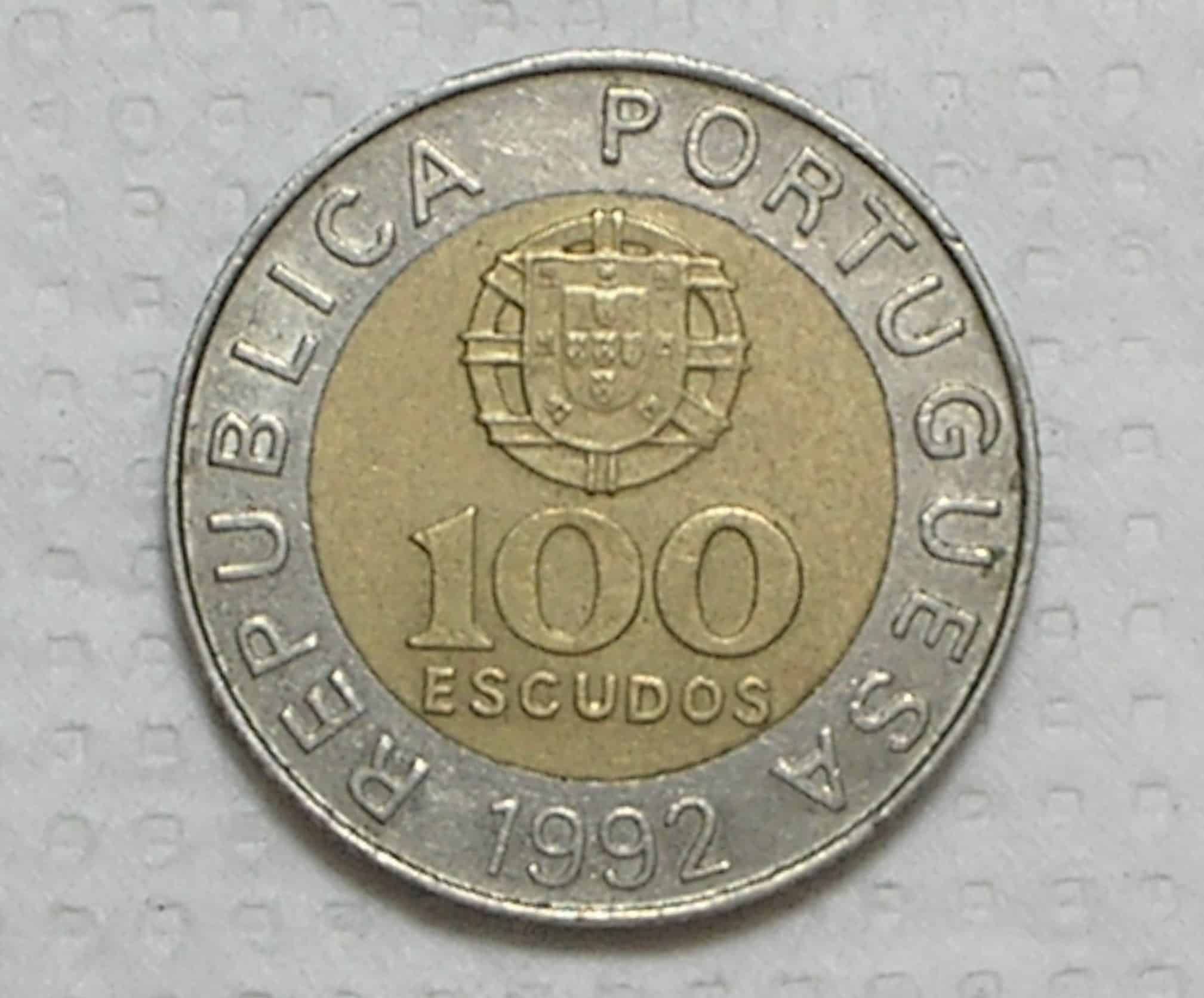 | Casa do Colecionador Portugal) 100 Escudos – 1992 / Bimetal / S/Fc / box38