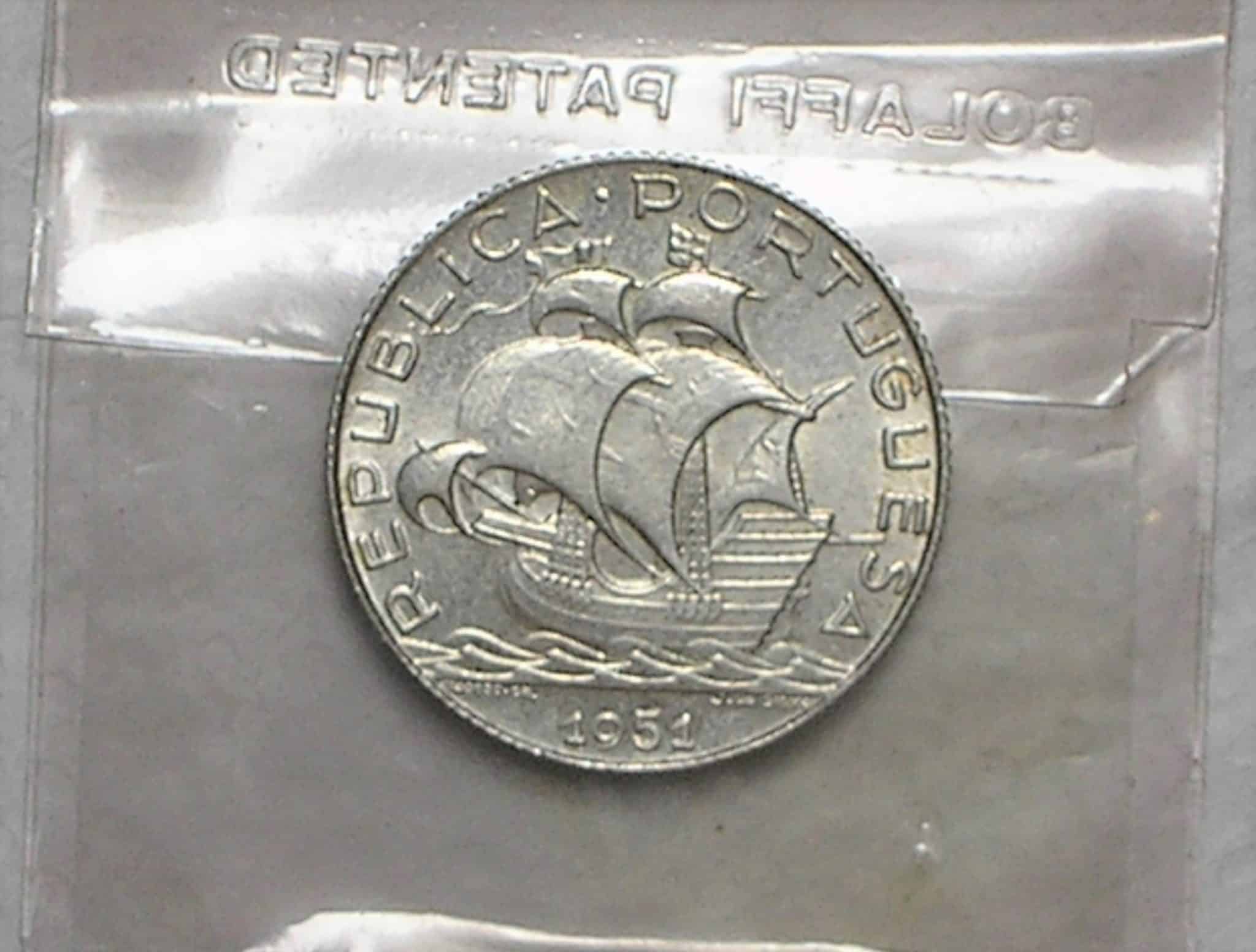 | Casa do Colecionador Portugal) 2-1/2 Escudos - 1951 / Prata / S/Fc / box37