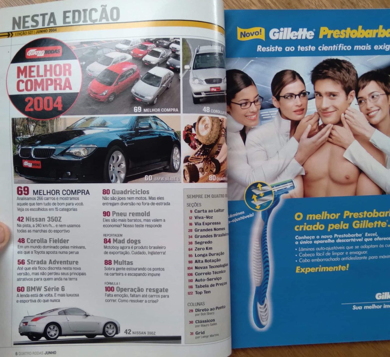 | Casa do Colecionador Revista Quatro Rodas 527. Melhor compra entre 266 carros.