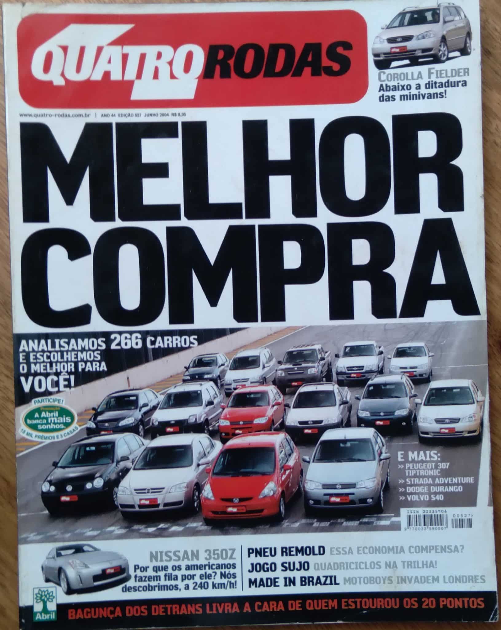 | Casa do Colecionador Revista Quatro Rodas 527. Melhor compra entre 266 carros.