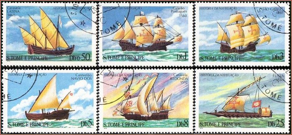 | Casa do Colecionador São Tomé e Príncipe - Barcos a Vela - 1979 - S/Completa