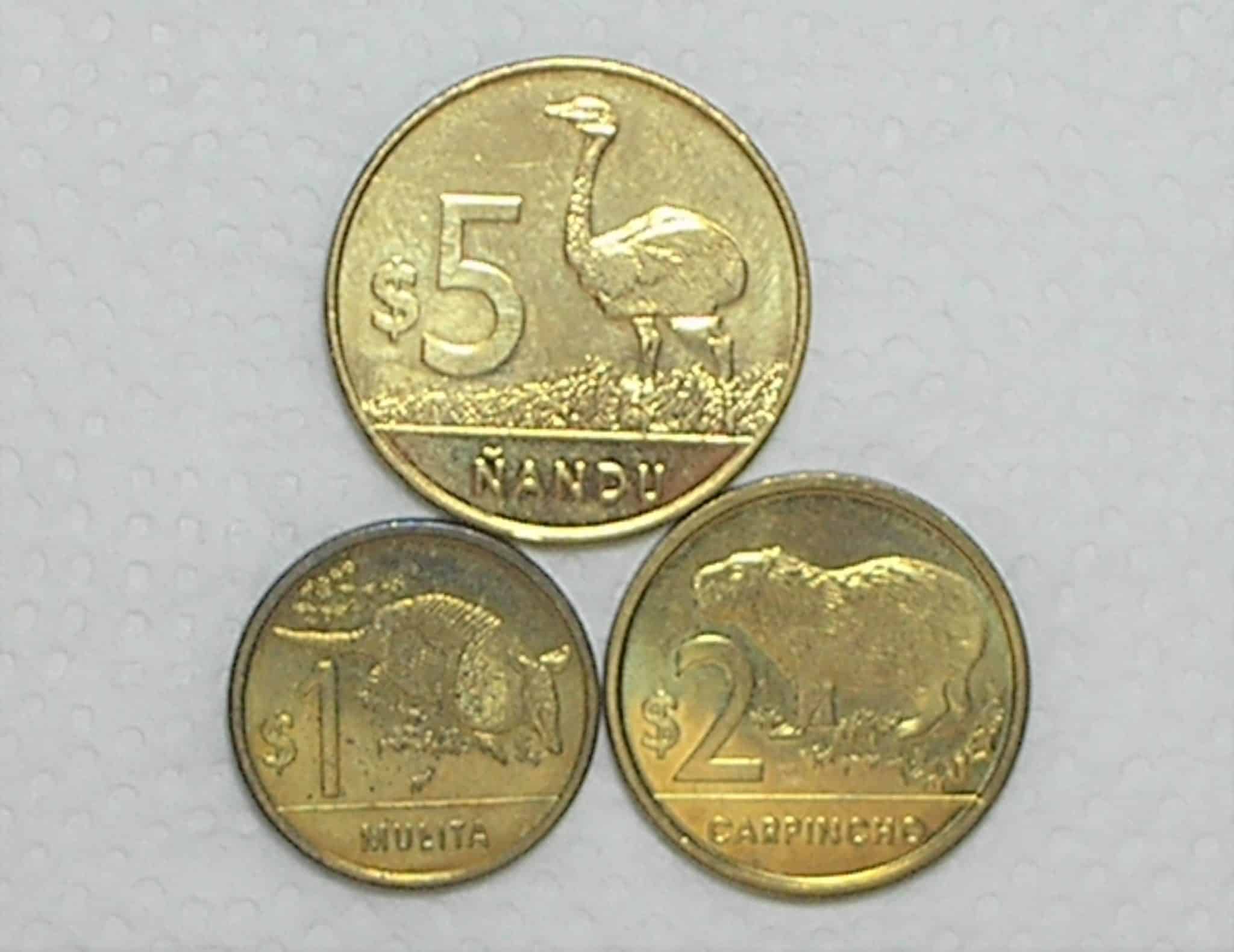 | Casa do Colecionador Ururguay) 1/2/5 Pesos - 2015 / Flor de cunho / Ni/Cl.St. / box4