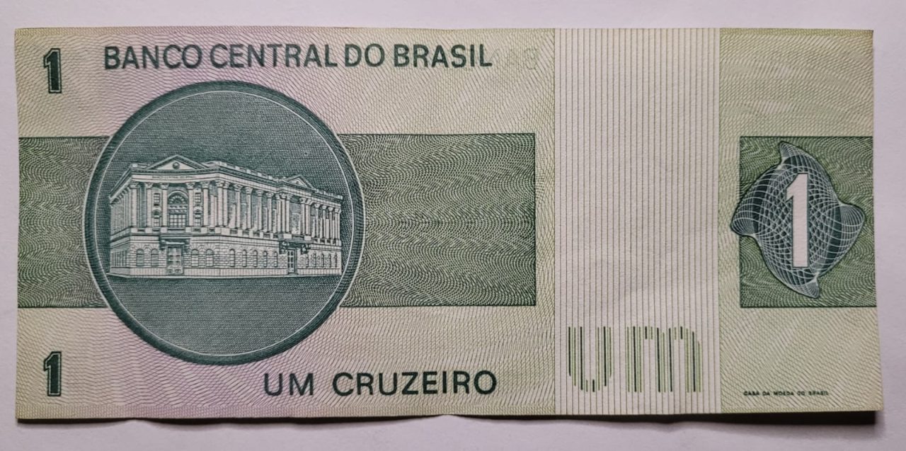 | Casa do Colecionador 1 (Um Cruzeiro) - Cédula C132 - MBC (Ano 1980)