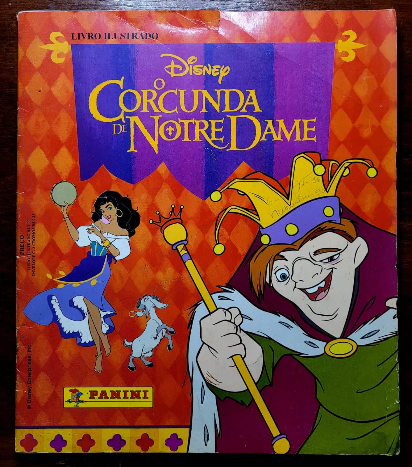 | Casa do Colecionador Álbum de Figurinhas - O Corcunda de Notre Dame (Disney) - Completo - 1996
