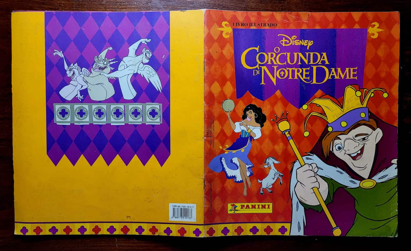 | Casa do Colecionador Álbum de Figurinhas - O Corcunda de Notre Dame (Disney) - Completo - 1996