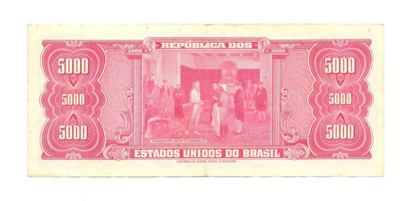 | Casa do Colecionador CÉDULA 5 CRZS. NOVOS C123 CIRCULADA .