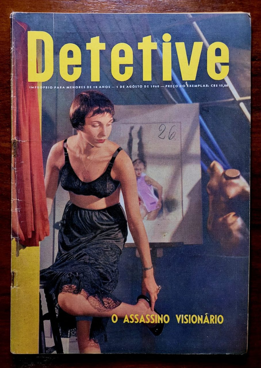 | Casa do Colecionador Detetive - Ano 8 N° 15 - O Assassino Visionário (Editora O Cruzeiro) 1 de Agosto 1960