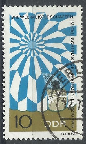 Filatelia Selo Alemanha Ddr 1966 Carimbado Selos Postais Stg01