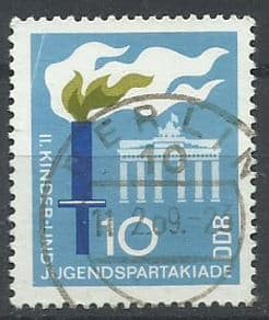 Filatelia Selo Alemanha Ddr 1968 Carimbado Selos Postais Stg01 2