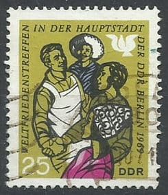 Filatelia Selo Alemanha Ddr 1969 Carimbado Selos Postais Stg01 2