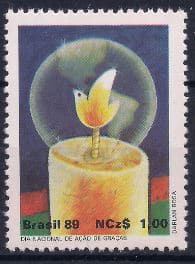 Filatelia - Selo Brasil Dia Nacional de Ação de Graças - 1989 - Novo - Selos Postais