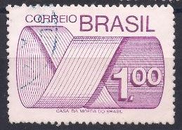Filatelia - Selo Brasil Numeral - 1974 - Carimbado - Selos Postais