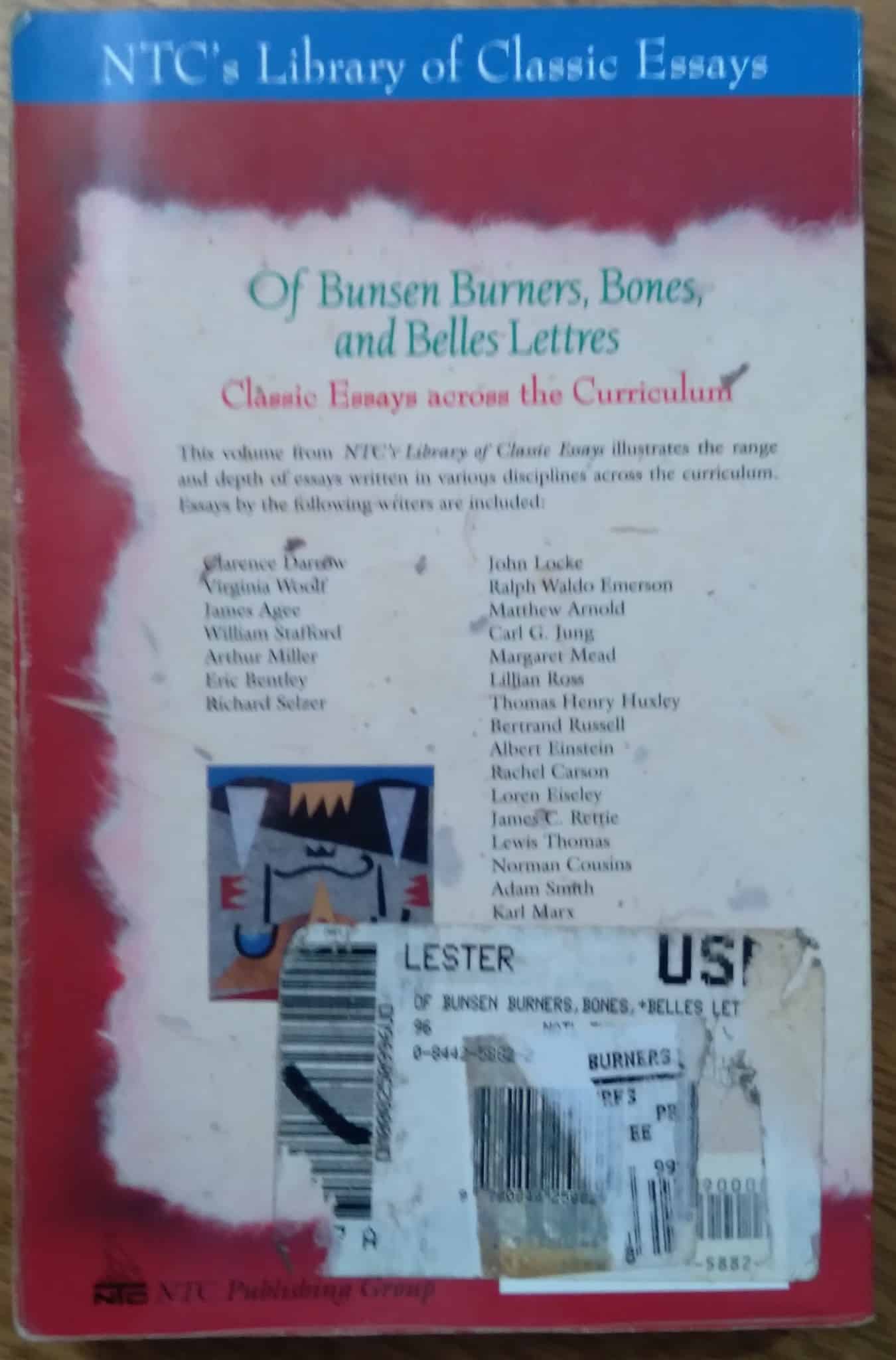 | Casa do Colecionador Livro em inglês. Of Bunsen Burners bones and Belles lettres.
