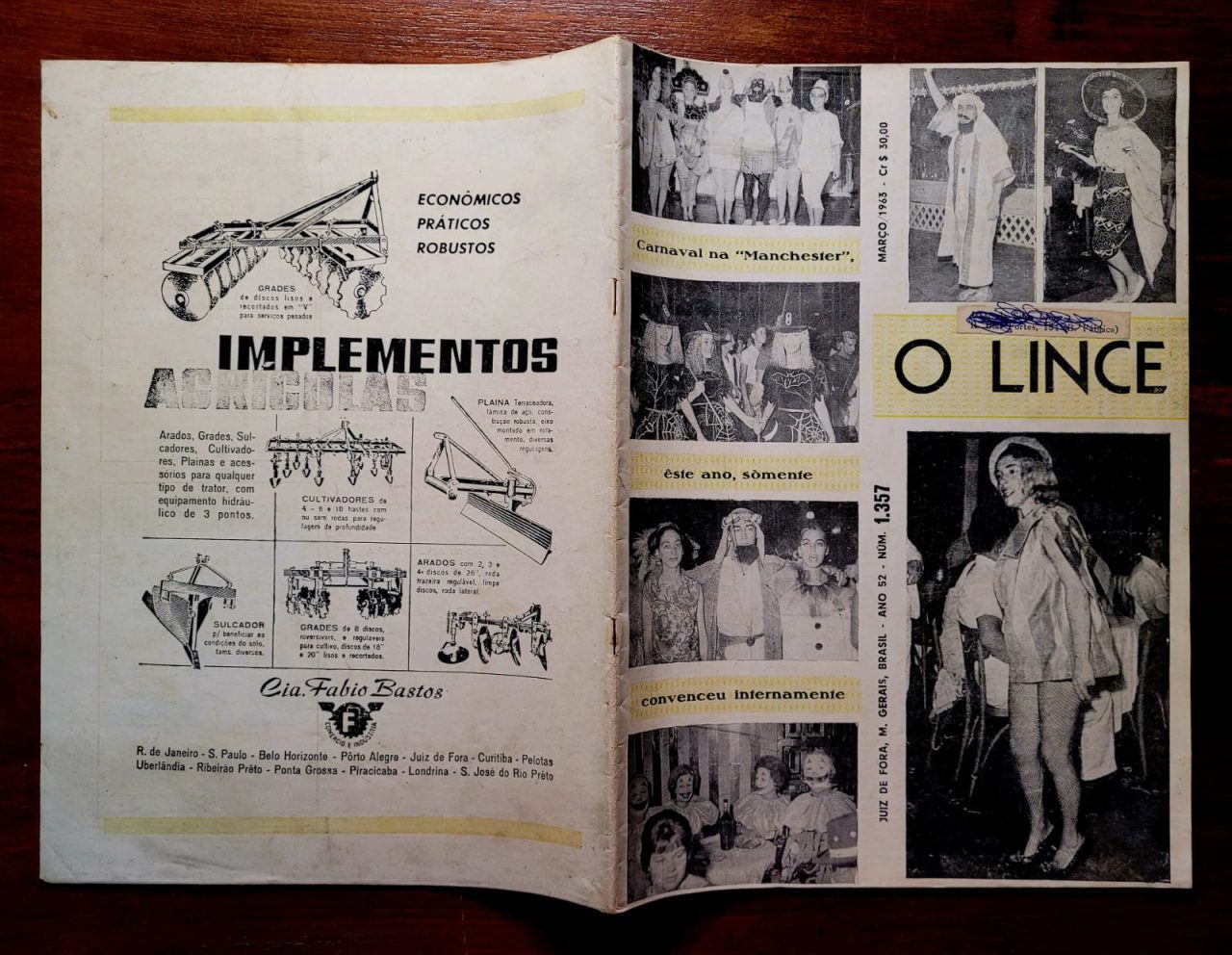 | Casa do Colecionador O Lince Nº 1357 - Março 1963 (Revista)