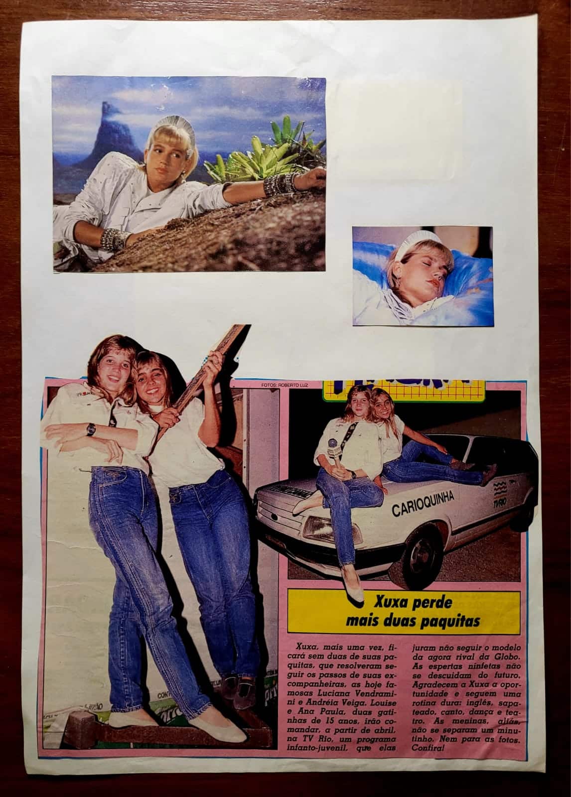 | Casa do Colecionador Recorte de Revista de época - Xuxa