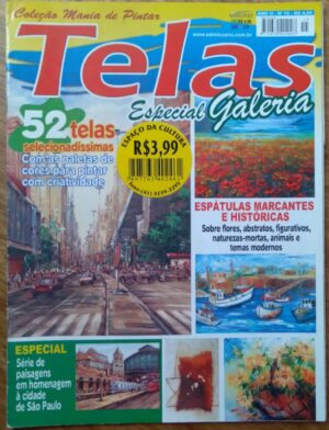 Revista Manias de pintar Telas 15. Homenagem a São Paulo.