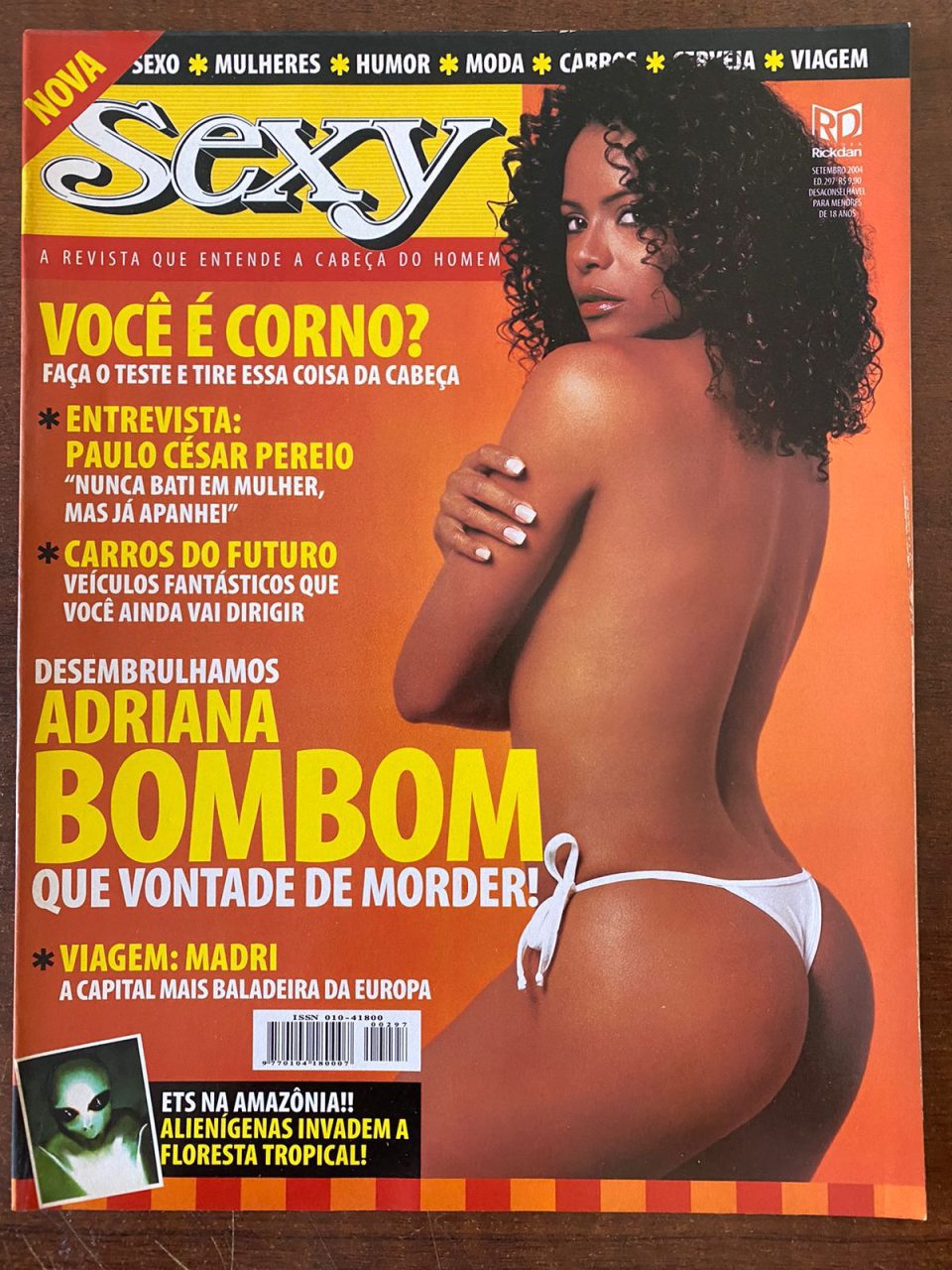 | Casa do Colecionador Revista Sexy N 297 - Adriana Bombom - Setembro 2004