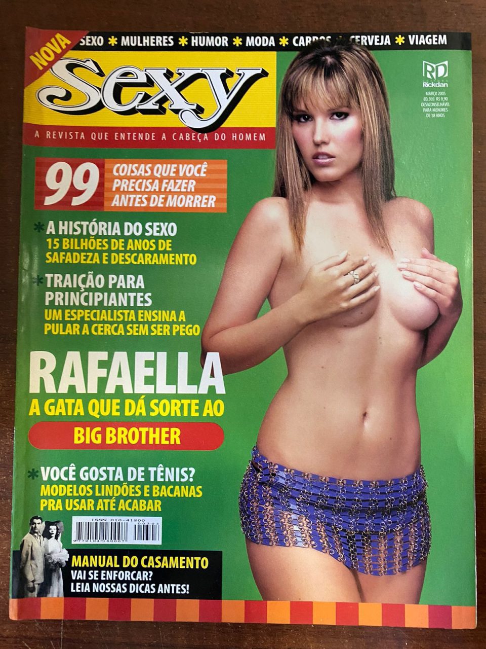 | Casa do Colecionador Revista Sexy N 303 - Rafaella - Março 2005