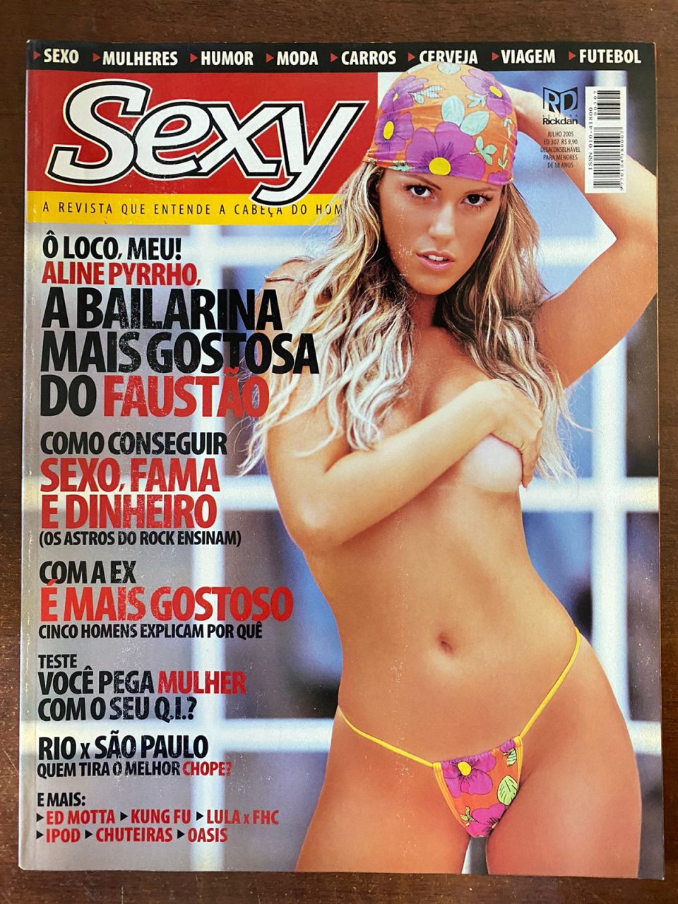 | Casa do Colecionador Revista Sexy N 307 - Aline Pyrrho