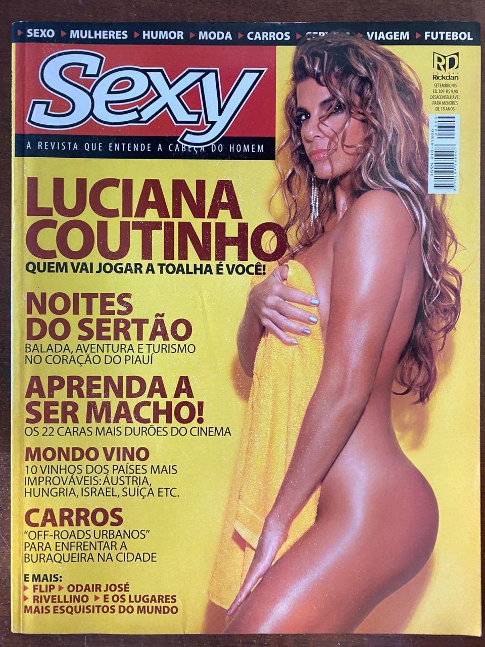 | Casa do Colecionador Revista Sexy N 309 - Luciana Coutinho - Setembro 2005