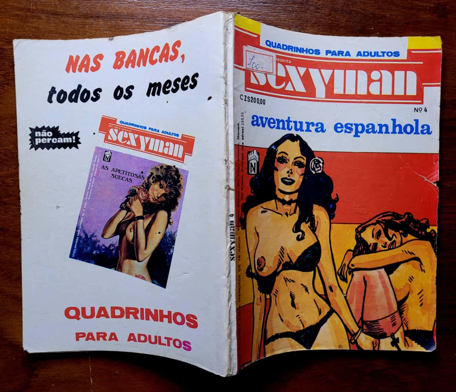 | Casa do Colecionador Sexyman Nº 004 - Aventura Espanhola (Quadrinhos Eróticos)