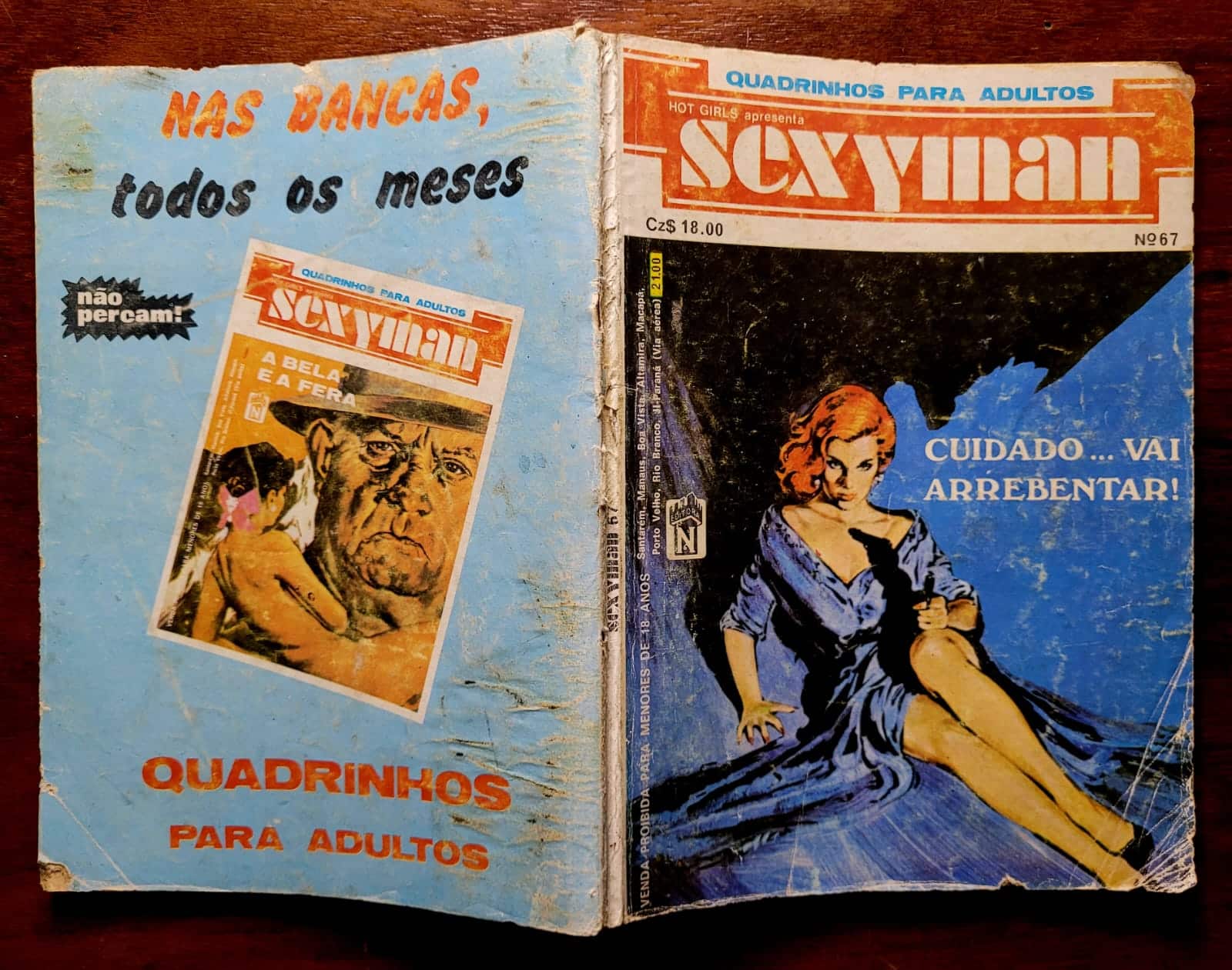 | Casa do Colecionador Sexyman Nº 067 - Cuidado... Vai Arrebentar (Quadrinhos Eróticos)