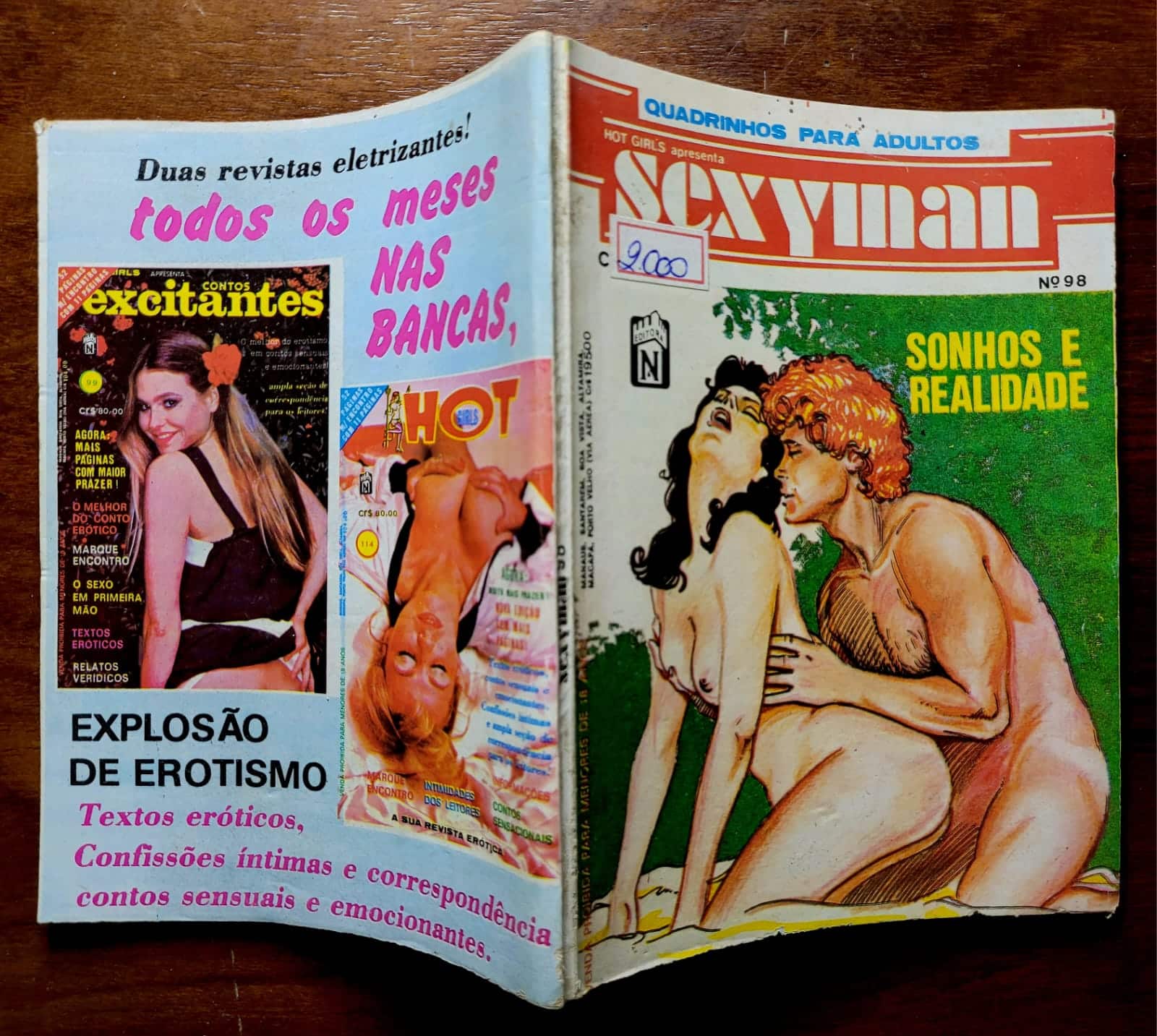 | Casa do Colecionador Sexyman Nº 098 - Sonhos e Realidade (Quadrinhos Eróticos)