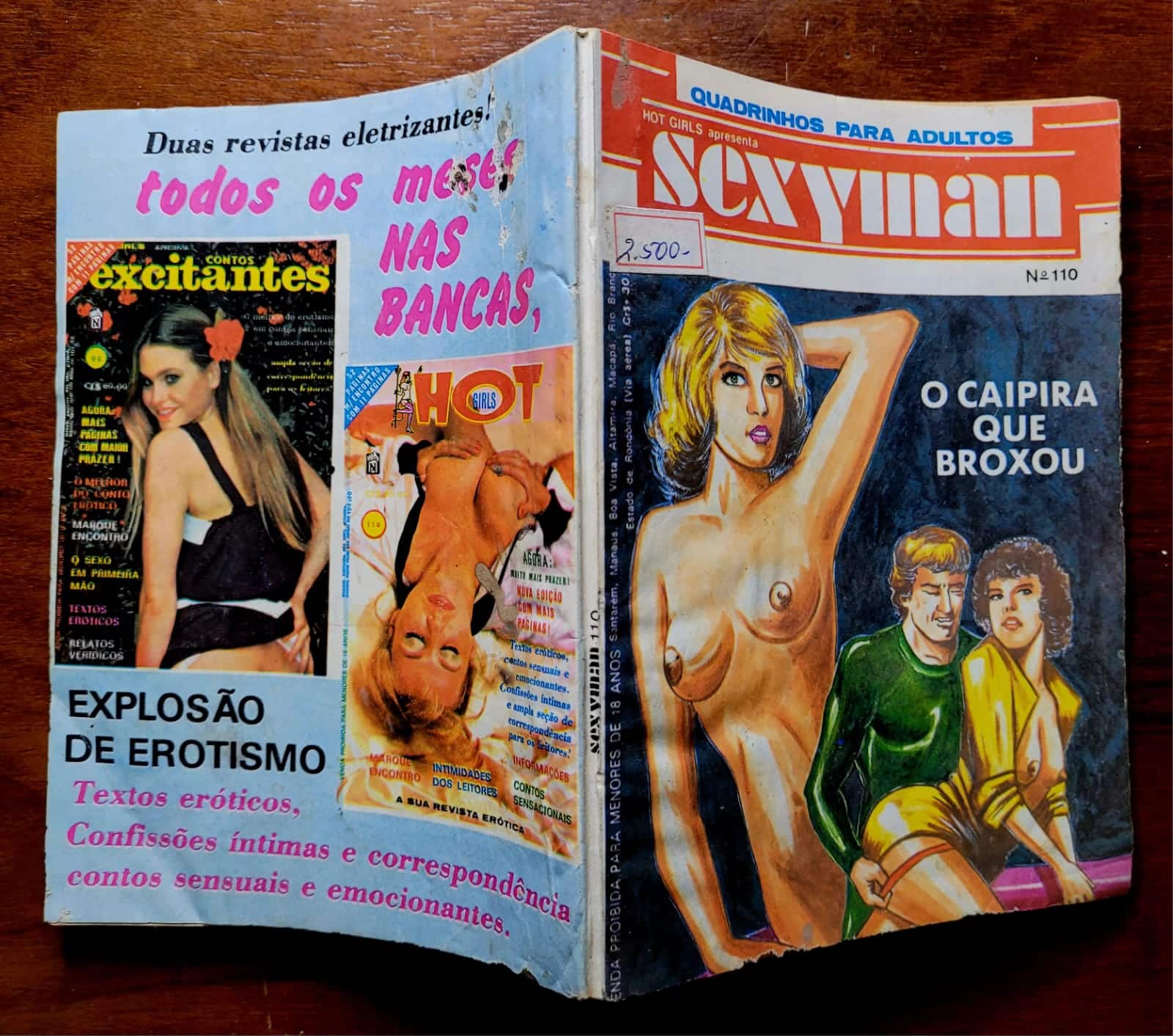 | Casa do Colecionador Sexyman Nº 110 - O Caipira que Broxou (Quadrinhos Eróticos)