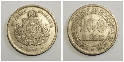 100 réis liso 1880