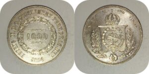 1000 réis prata 1856