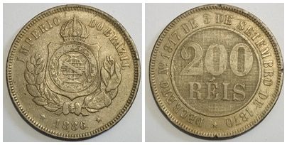 200 réis linhado 1886